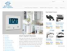 Tablet Screenshot of besthomealarmsystemsreviews.com